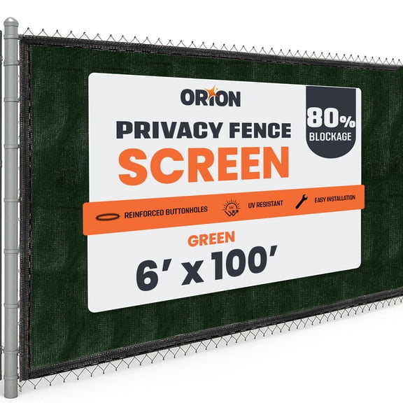 6 ft. x 100 ft. Privacy Screen Fence, Green