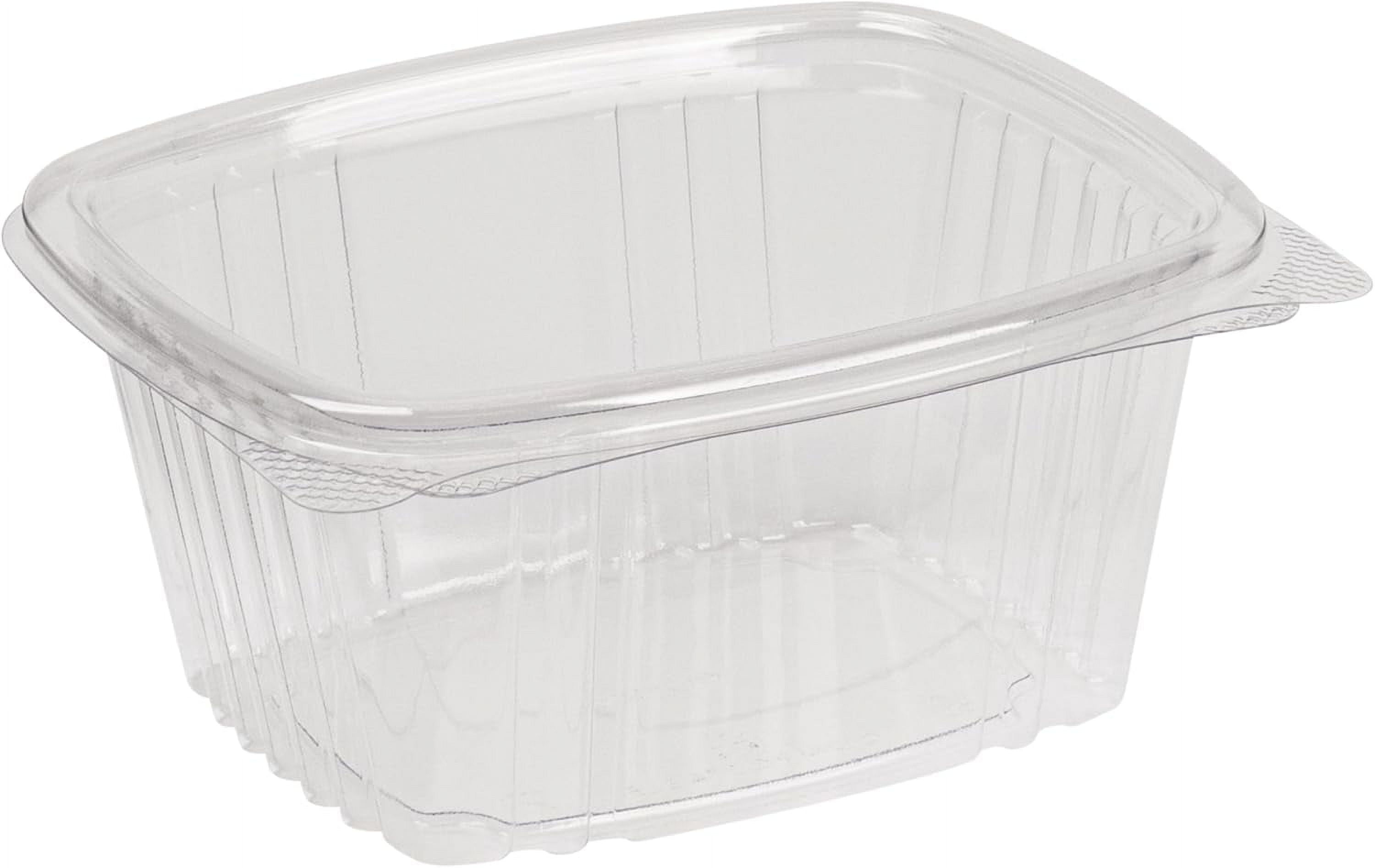 Rectangular Deli Containers Jaya 100% Compostable Clear PLA Hinged Rectangular Deli Container ...