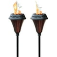 thumbnail image 1 of Deco Window 60" Large Flame Garden Torch with Snuffer & Wick Black, 1 of 10