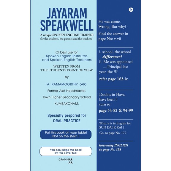 Jayaram Speakwell: A Unique Spoken English Trainer, (Paperback)