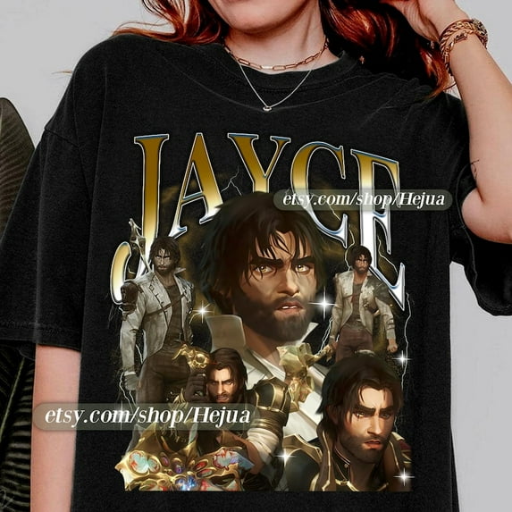 Jayce Arcane T-Shirt Unisex Vintage Streetwear Shirt Anime Apparel fanmerch lol Merchandise Fan gift