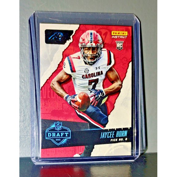 Jaycee Horn 2021 Panini NFL Instant Draft Night #7 Rookie Card 1 of 808