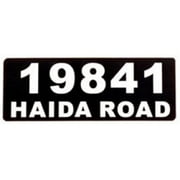 Jayco Aluminum Address Plaque With Numbers And Letters