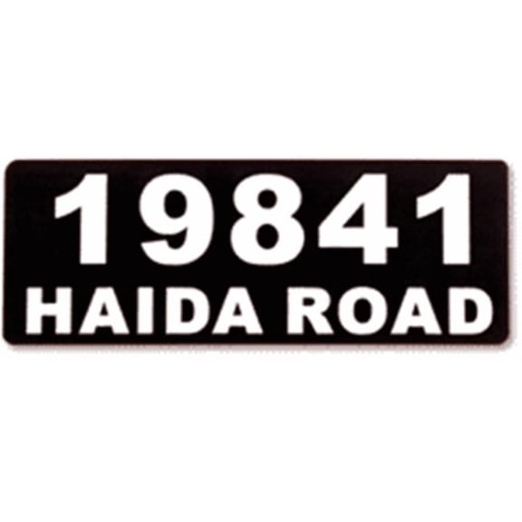 Jayco LLVINYL #/NAME Vinyl Address With Numbers And Letters