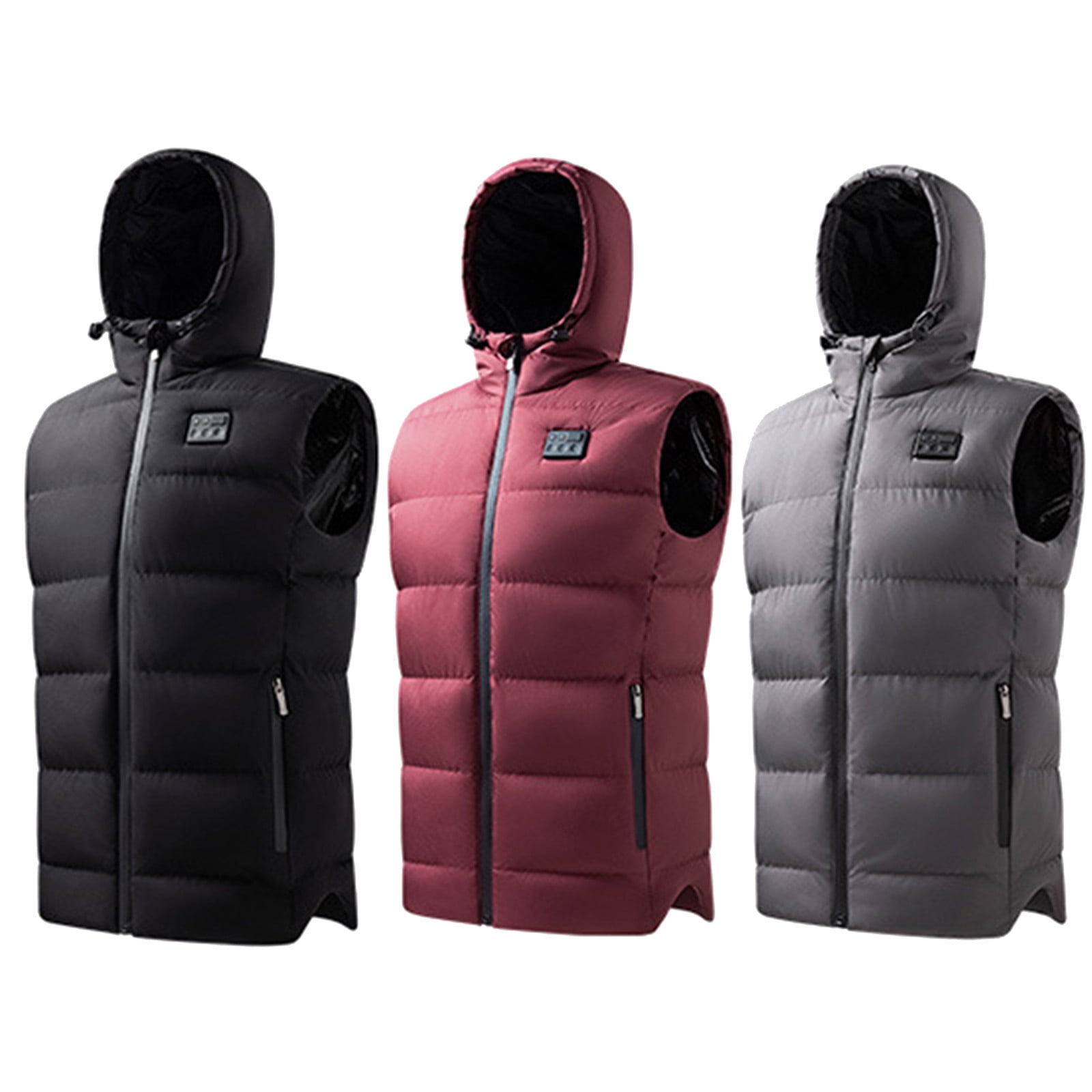 Jaycosin Men's Lightweight Heated Vest Smart Electric Rechargeable
