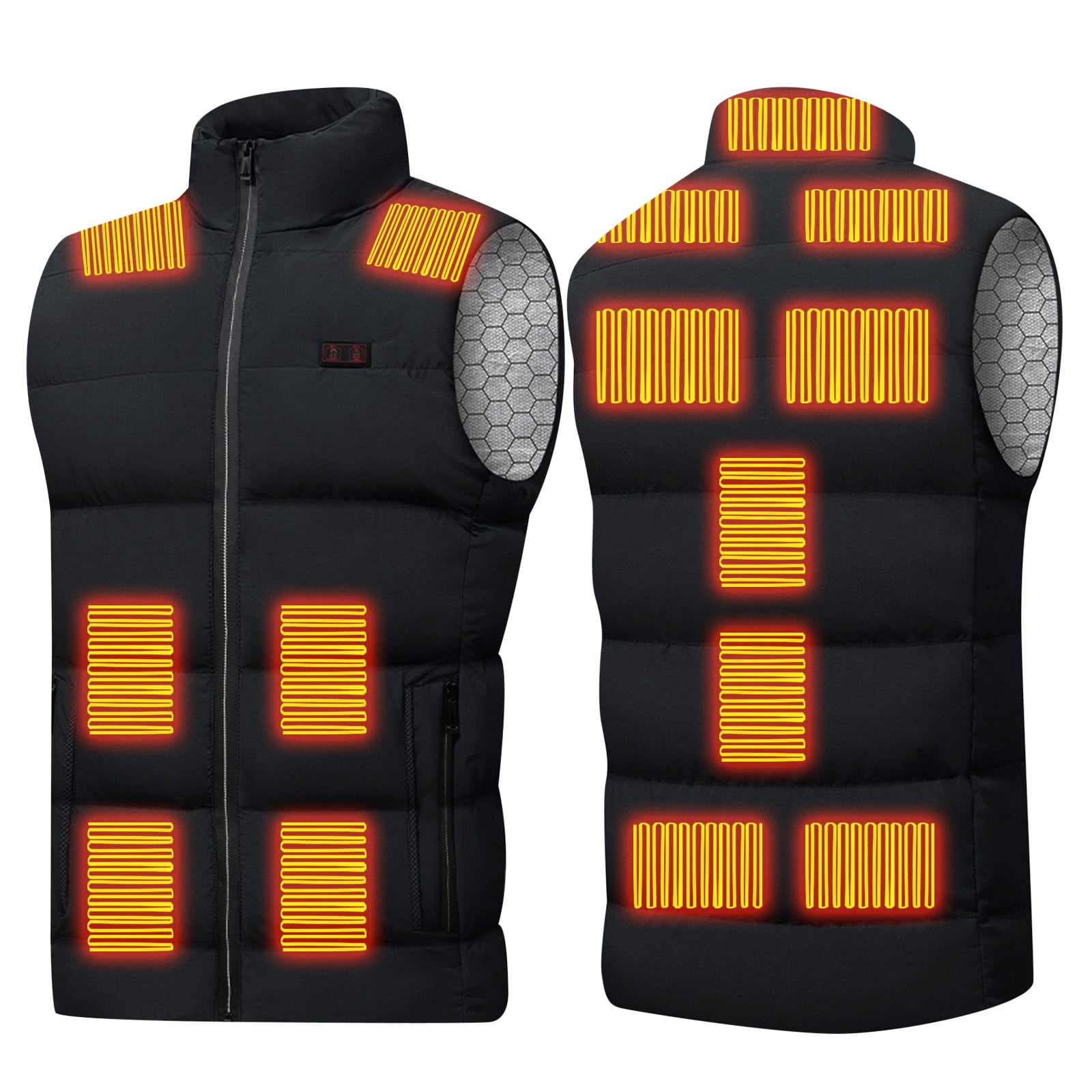 Jaycosin Mens Womens Lightweight Heated Vest Smart Electric