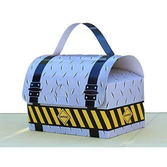 Jayd Products, ToolBox Party Favor Boxes, (12 Pack) Construction Party Supplies