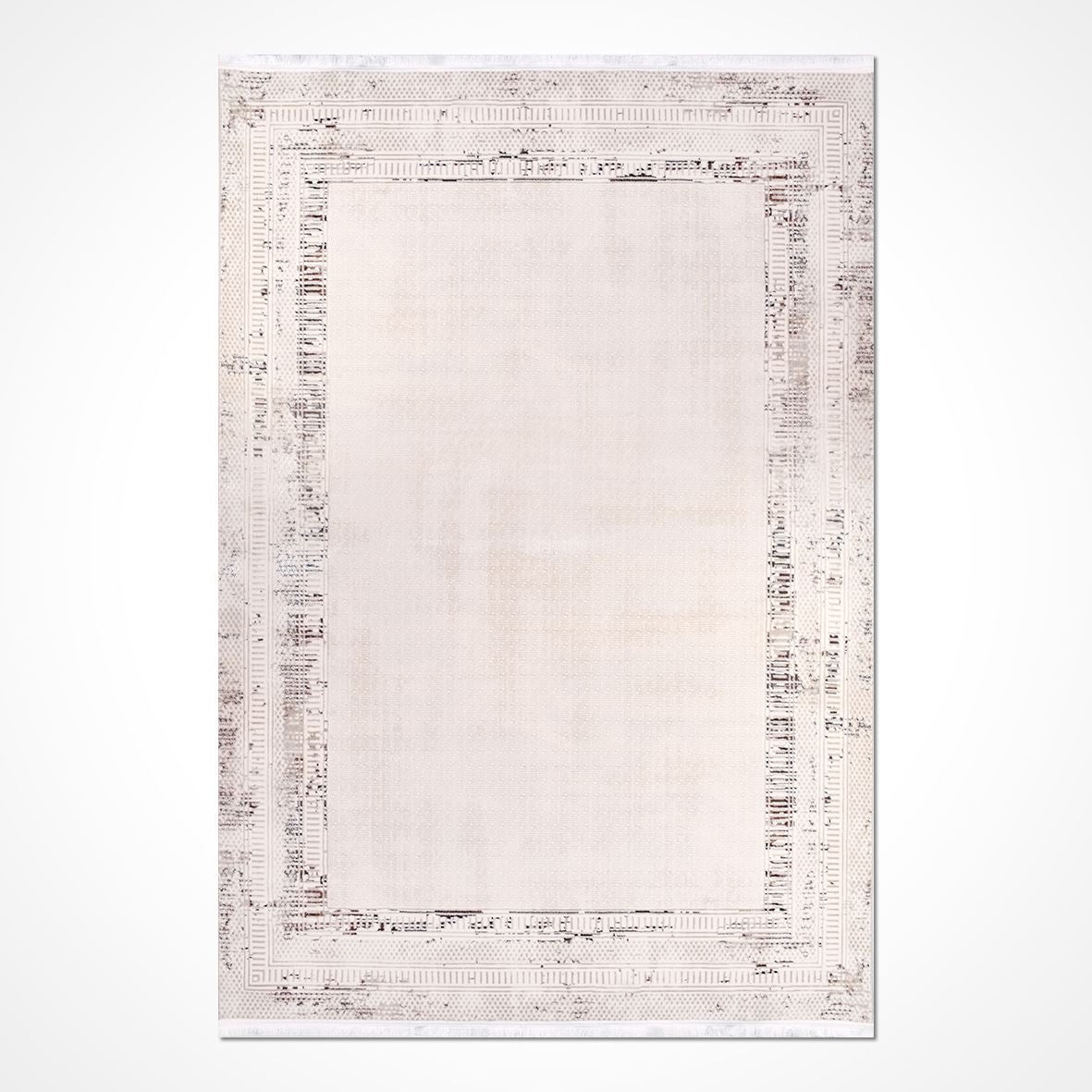 Jayda Beige Oriental Polyester Area Rugs for Living Room Jacquard ...