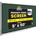 thumbnail image 1 of Boen Privacy Fence Screen 5' x 50' Green, 90% Privacy for Chain Link Fence, Yard & Patio, 1 of 8