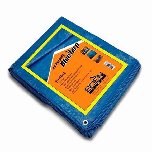 Jaydee Group USA B1501747 BT-912 Boen All Purpose Tarp - 9 x 12 ft. - Blue - Pack of 6