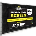 thumbnail image 1 of Boen Privacy Fence Screen 8' x 50' Beige, 85% Privacy, Reinforced Eyelets, 1 of 8