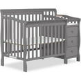 Jayden 4in1 Mini Convertible Crib And Changer in Storm Grey