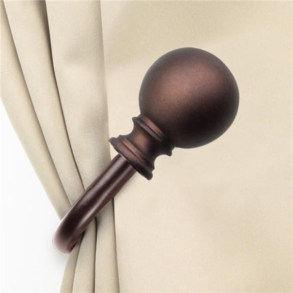 Jayden Curtain Holdback Set, Cocoa - Set of 2