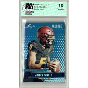Jayden Daniels 2024 Leaf Vaunted Metal #VM-06 Blue SP 20 Made Rookie Card PGI 10