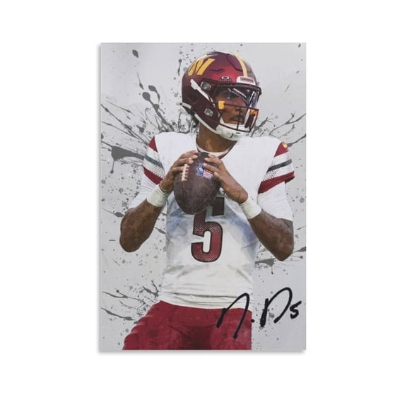 Jayden Daniels Canvas Poster Wall Art Picture Painting Poster Canvas Print Posters Artworks Bedroom Living Room Decor 24x36inch(60x90cm)