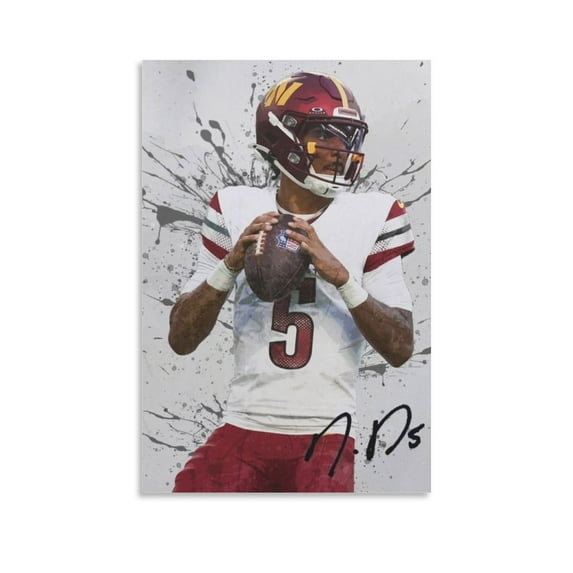 Jayden Daniels Canvas Poster Poster Cool Artworks Painting Wall Art Canvas Prints Hanging Picture Home Decor Posters Gift 24x36inch(60x90cm)