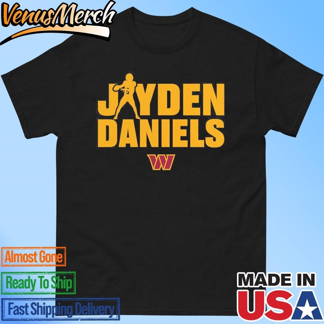 Jayden Daniels Washington Commanders Play Motion Tshirt