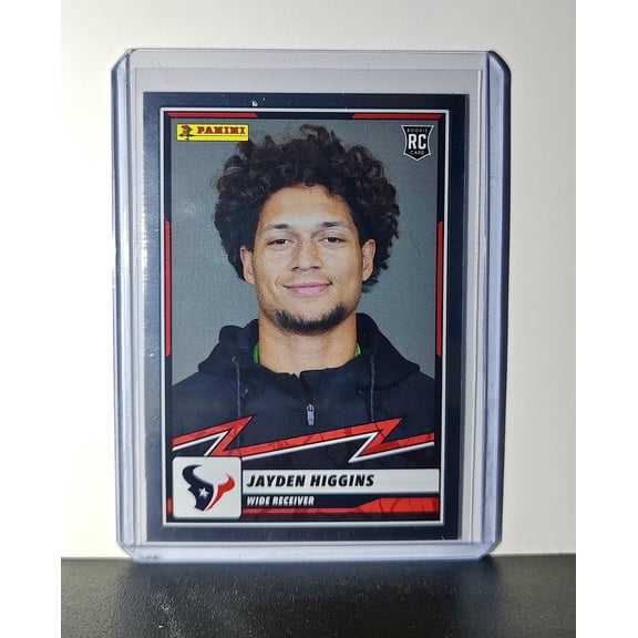 Jayden Higgins Rookie 2025 Panini NFL #82 Foil Sticker Card Houston Texans