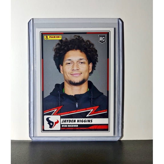 Jayden Higgins Rookie 2025 Panini NFL #82 Sticker Card Houston Texans