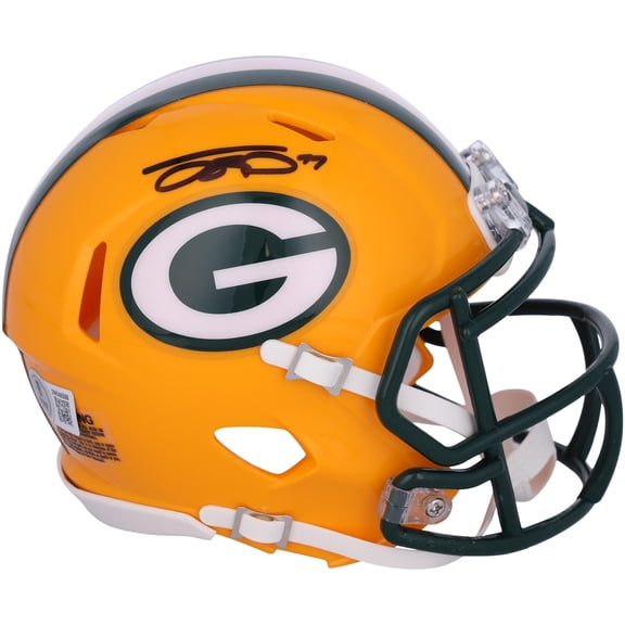 Jayden Reed Green Bay Packers Autographed Speed Mini Helmet - Fanatics Authentic Certified