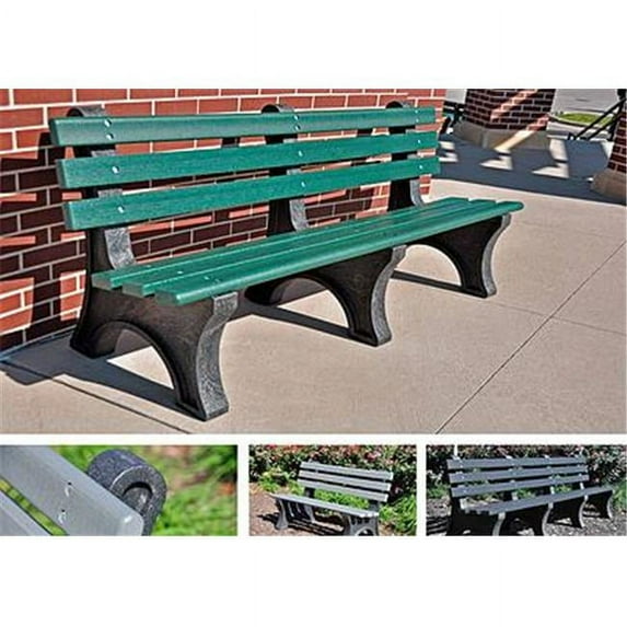 Jayhawk PB 8CEDCPE Central Park Bench, Cedar - 8 ft.