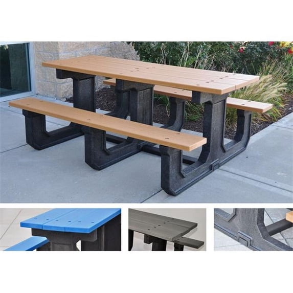Jayhawk PB 8GREPARKP Park Place Table, Green - 8 ft.