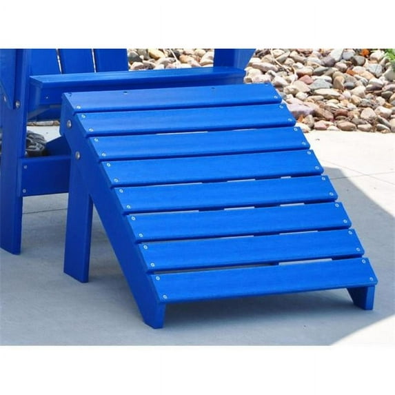 Jayhawk PB ADTRAOTBLU Traditional Ottoman, Blue