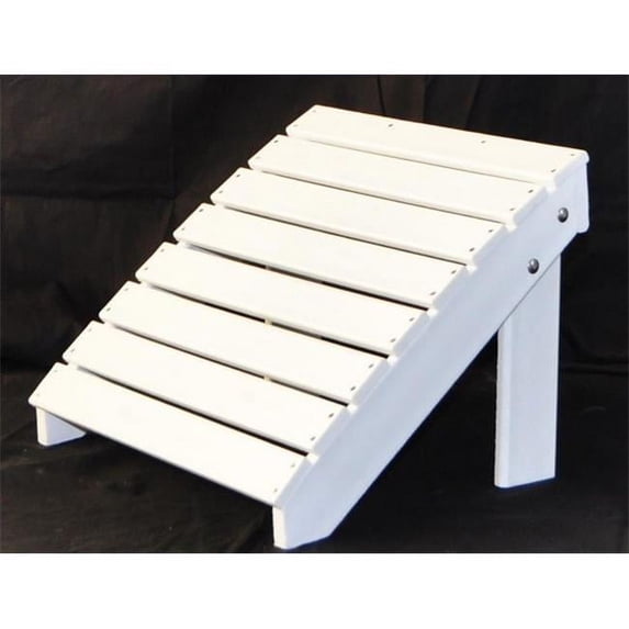 Jayhawk PB ADTRAOTWHI Traditional Ottoman, White
