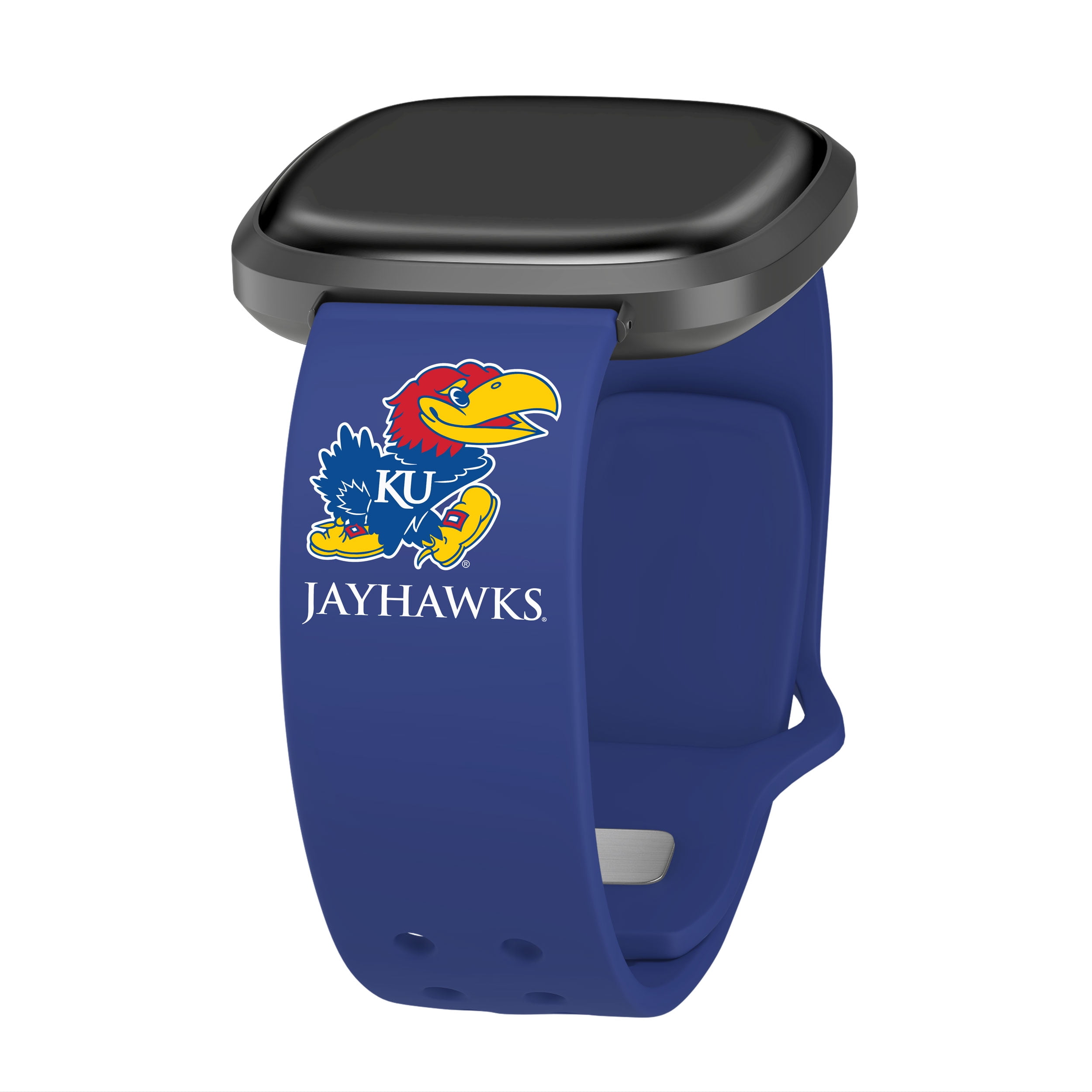 Jayhawks HD Elite Edition Unisex Watch Band for FitBit Versa 3 & Sense (Short)