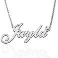 thumbnail image 1 of Jayla Custom Name Necklace Customized Personalized Plated Name Necklace for Mother Daughter Friendship Women Valentine's Day Christmas Birthday New Year Silver, 1 of 7