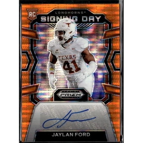 Jaylan Ford 2024 Panini Prizm Draft Picks Signing Day Orange RC Auto SD-JFD Texas Longhorns Football Card Texas Longhorns NCAA Autographed Football Ca