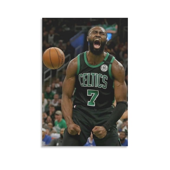 Jaylen Brown Canvas Poster Poster Cool Artworks Painting Wall Art Canvas Prints Hanging Picture Home Decor Posters Gift 24x36inch(60x90cm)