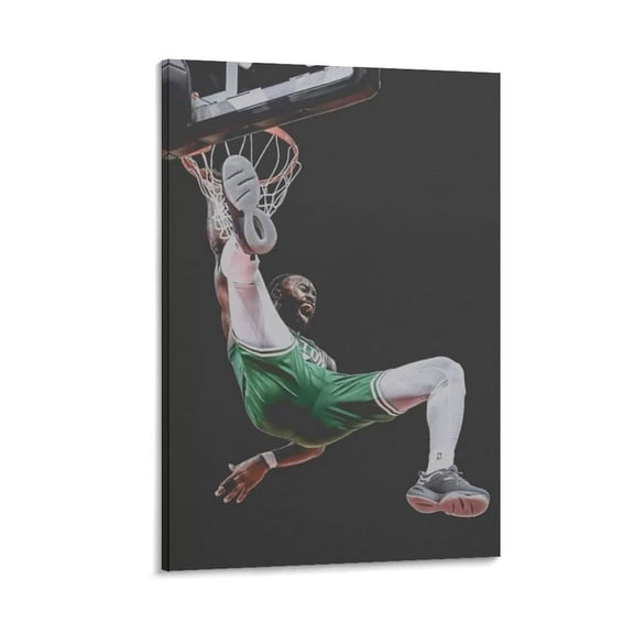 Jaylen Brown Canvas Poster Posters Wall Art Painting Canvas Gift Living Room Prints Bedroom Decor Poster Artworks 24x36inch(60x90cm)
