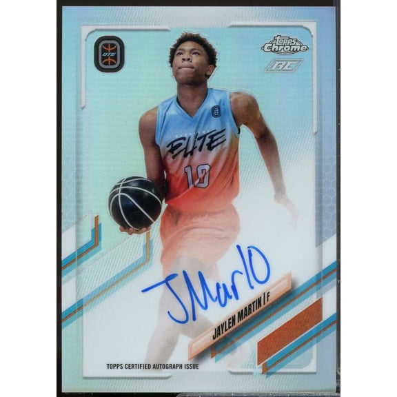 Jaylen Martin Rookie 2021-22 Topps Chrome Overtime Elite OTE Autographs #CAJM1