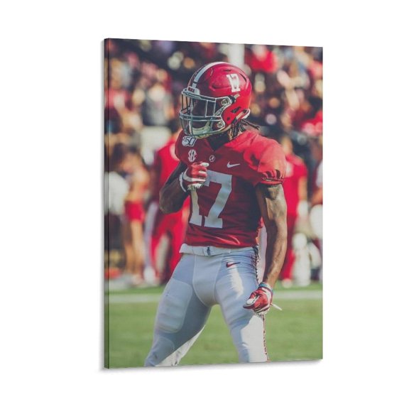 Jaylen Waddle Canvas Poster Canvas Art Poster and Wall Art Picture Print Modern Family bedroom Decor Posters 16x24inch(40x60cm)