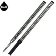 Jaymo Replacement for Cross Selectip 8523 - Measures 4.375 in / 111 mm Long - Gel Rolling Ball Pen Refill - 2 Black