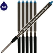 Jaymo Replacement for Lamy M16 1200152 - Measures 4.17 in / 106 mm Long - Ballpoint Pen Refill - 6 Blue