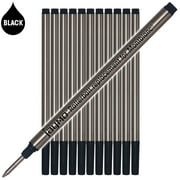 Jaymo استبدال Montblanc 105158 - تدابير 4.44 بوصة / 113 مم طويلة - إعادة تعبئة قلم Rollerball - 12 أسود