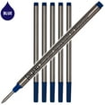 thumbnail image 1 of Jaymo Replacement for Montblanc 105159 - Measures 4.44 in / 113 mm Long - Rollerball Pen Refill - 6 Blue, 1 of 4