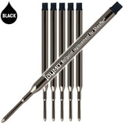 Jaymo Replacement for Sheaffer K 99335 - Measures 3.75 in / 95 mm Long - Ballpoint Pen Refill - 6 Black