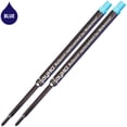 thumbnail image 1 of Jaymo Replacement for Waterman 834264 - Measures 4.4 in / 112 mm Long - Ballpoint Pen Refill - 2 Blue, 1 of 4