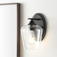 thumbnail image 1 of JONATHAN Y Jayne 6" 1-Light Iron/Glass Cottage Rustic LED Vanity Light, Oil Rubbed Bronze, 1 of 7