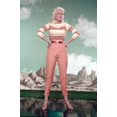 thumbnail image 1 of Jayne Mansfield posing by studio mountain scenery backdrop 24x36 Poster, 1 of 1