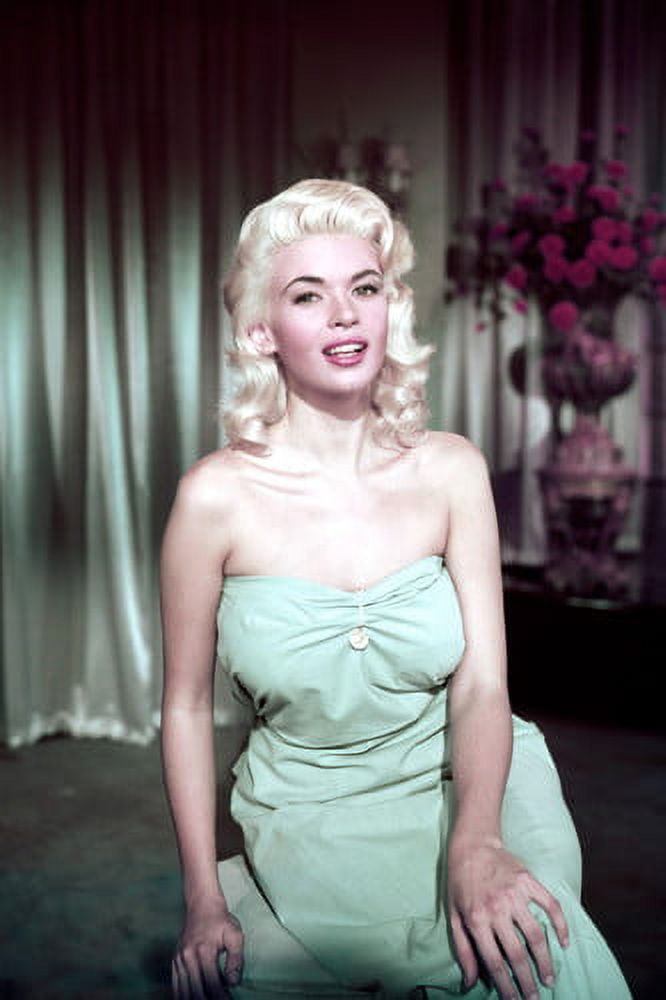 Jayne Mansfield stunning off shoulder green dress iconic pin up 24x36  Poster - Walmart.com