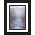 thumbnail image 1 of Jaynes Gallery 11x14 Black Ornate Wood Framed with Double Matting Museum Art Print Titled - USA-West Virginia-Davis Foggy stream in Blackwater State Park, 1 of 4