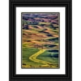 thumbnail image 1 of Jaynes Gallery 11x14 Black Ornate Wood Framed with Double Matting Museum Art Print Titled - Washington State-Palouse Steptoe Butte at sunset, 1 of 4
