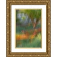 thumbnail image 1 of Jaynes Gallery 11x14 Gold Ornate Wood Framed with Double Matting Museum Art Print Titled - France-Giverny Impression of flowers in Monets Garden, 1 of 4