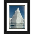 thumbnail image 1 of Jaynes Gallery 13x18 Black Ornate Wood Framed with Double Matting Museum Art Print Titled - Antarctica-South Georgia Island-Stromness Bay Iceberg reflects in ocean, 1 of 4