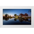 thumbnail image 1 of Jaynes Gallery 14x10 White Modern Wood Framed Museum Art Print Titled - Europe-The Netherlands-Zaandam-Zaanse Schans at sunset, 1 of 4
