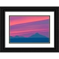 thumbnail image 1 of Jaynes Gallery 14x11 Black Ornate Wood Framed with Double Matting Museum Art Print Titled - Canada-Yukon-Kluane National Park Sunset on the St Elias Mountains, 1 of 4